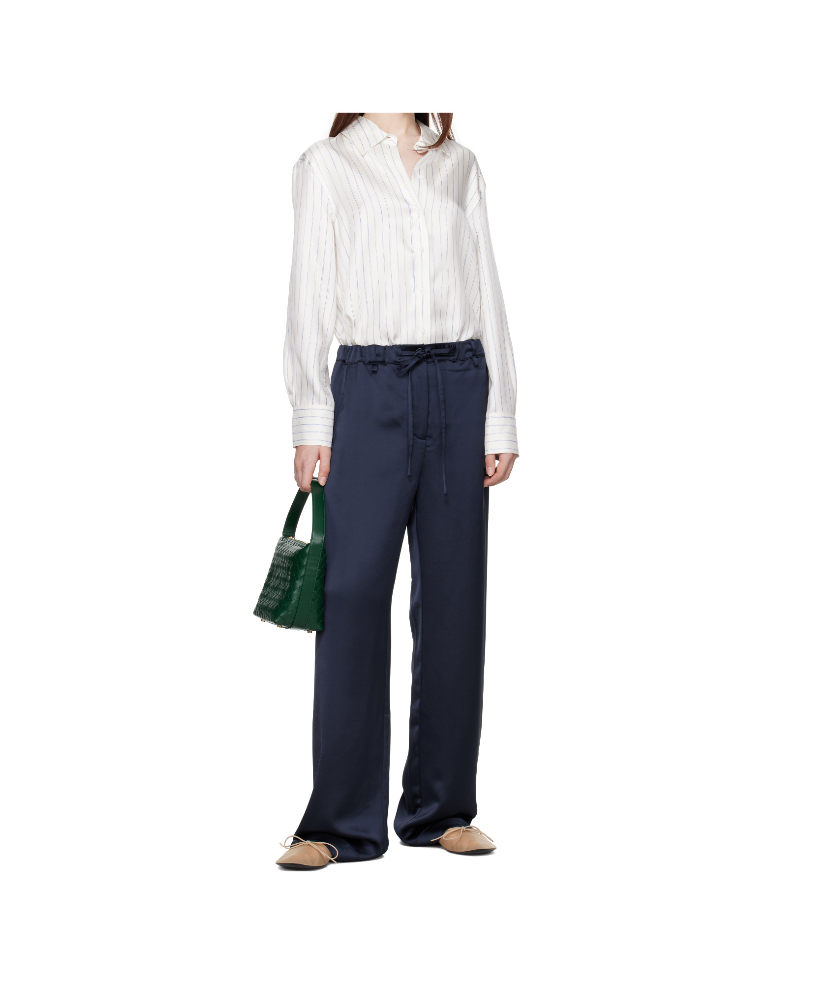 Proenza Schouler Beige Glove Mary Jane Ballerina Flats In Camel