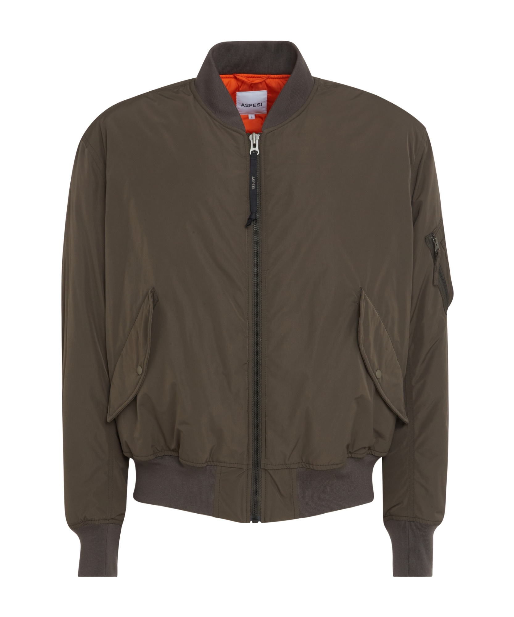 Aspesi Zip-up Bomber Jacket In Green