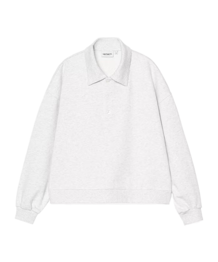 Carhartt Wip Brenta Polo Sweatshirt In White
