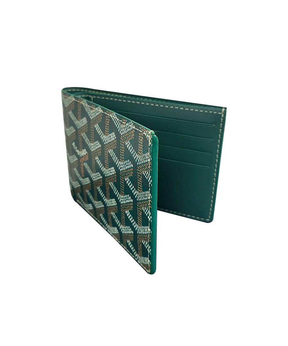 Pre-owned Goyard Pattern Wallet In Green