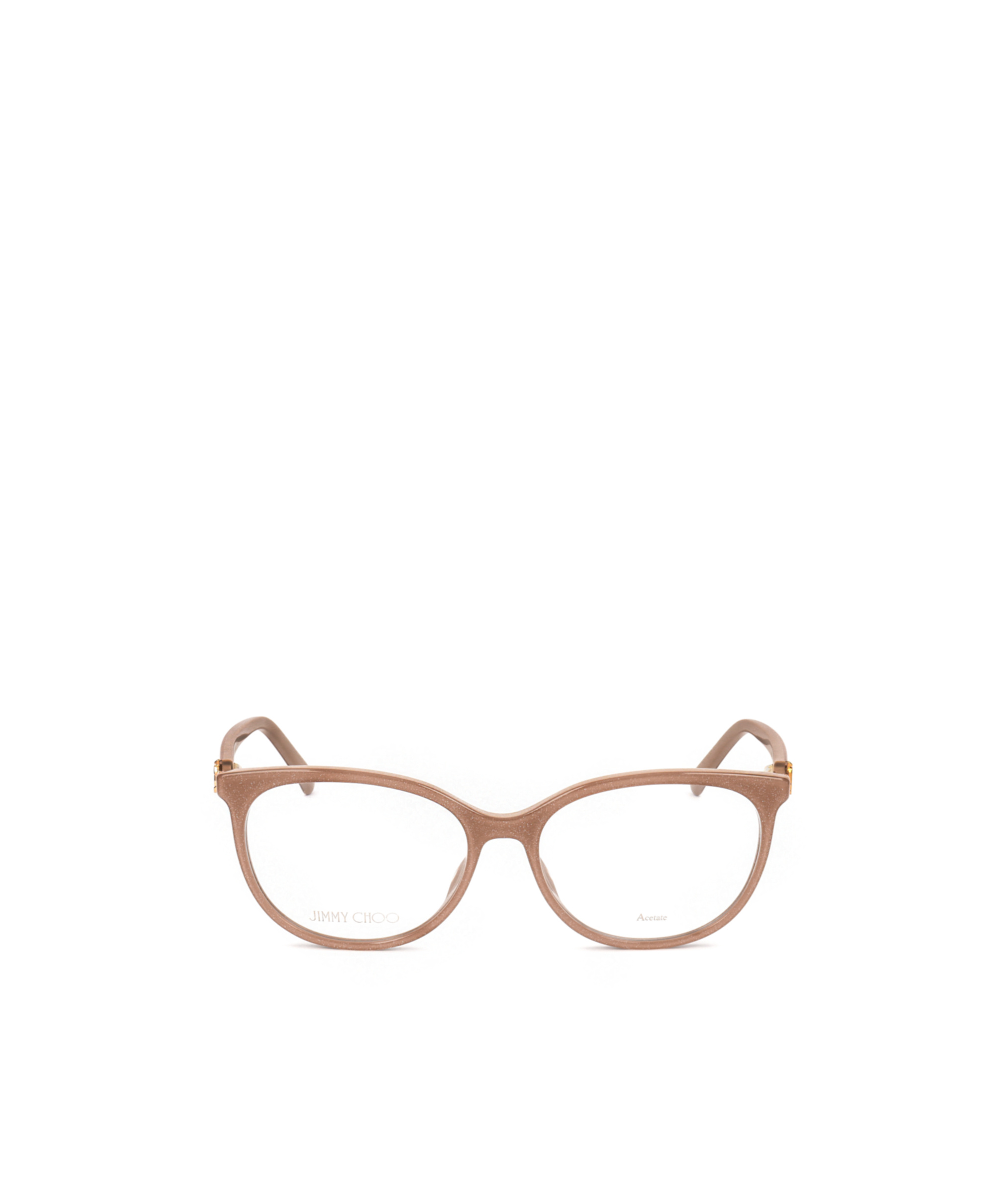 Jimmy Choo Eyewear Round Frame Glasses In White