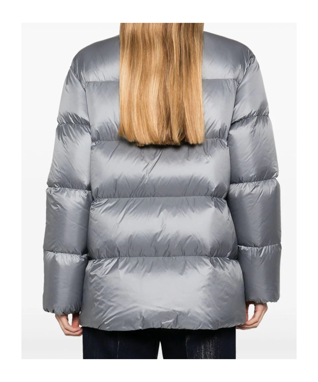 Peserico Woman Blouson In Rock Gray