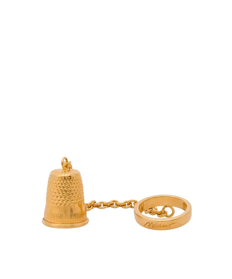 Moschino Metal Ring With Charm