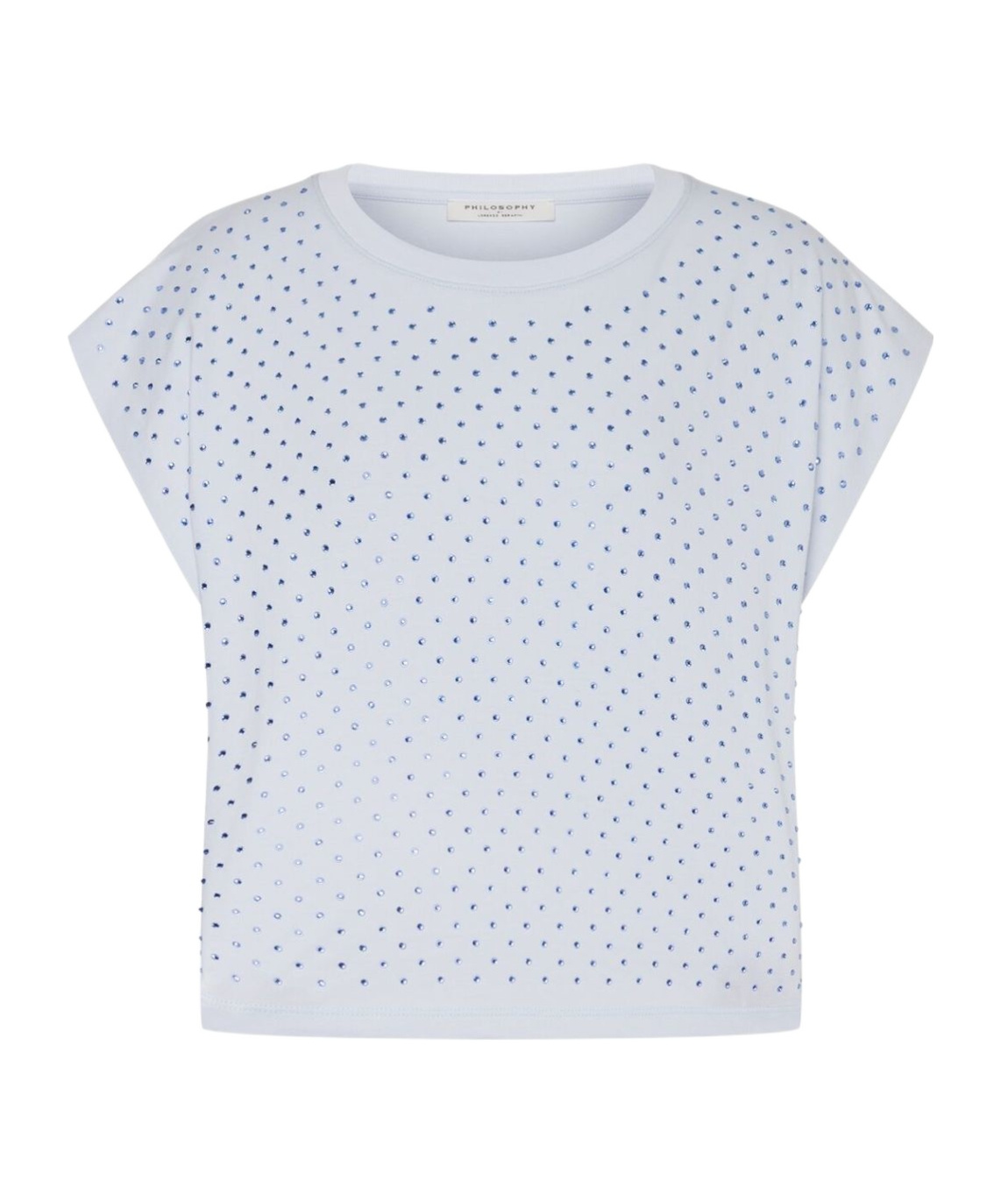 Philosophy Di Lorenzo Serafini Rhinestone-embellished Cotton T-shirt In White
