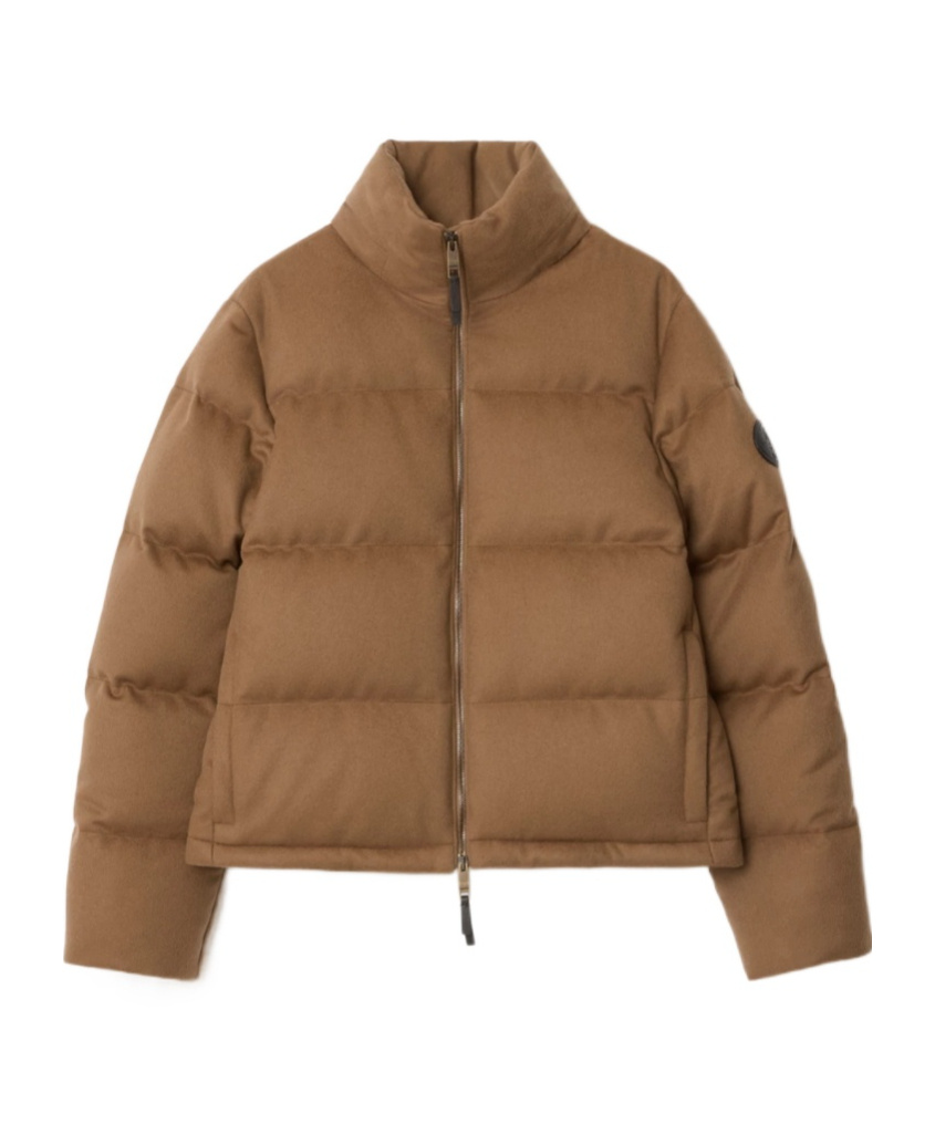 Burberry Ambleside Cashmere Down Puffer Jacket In Brown