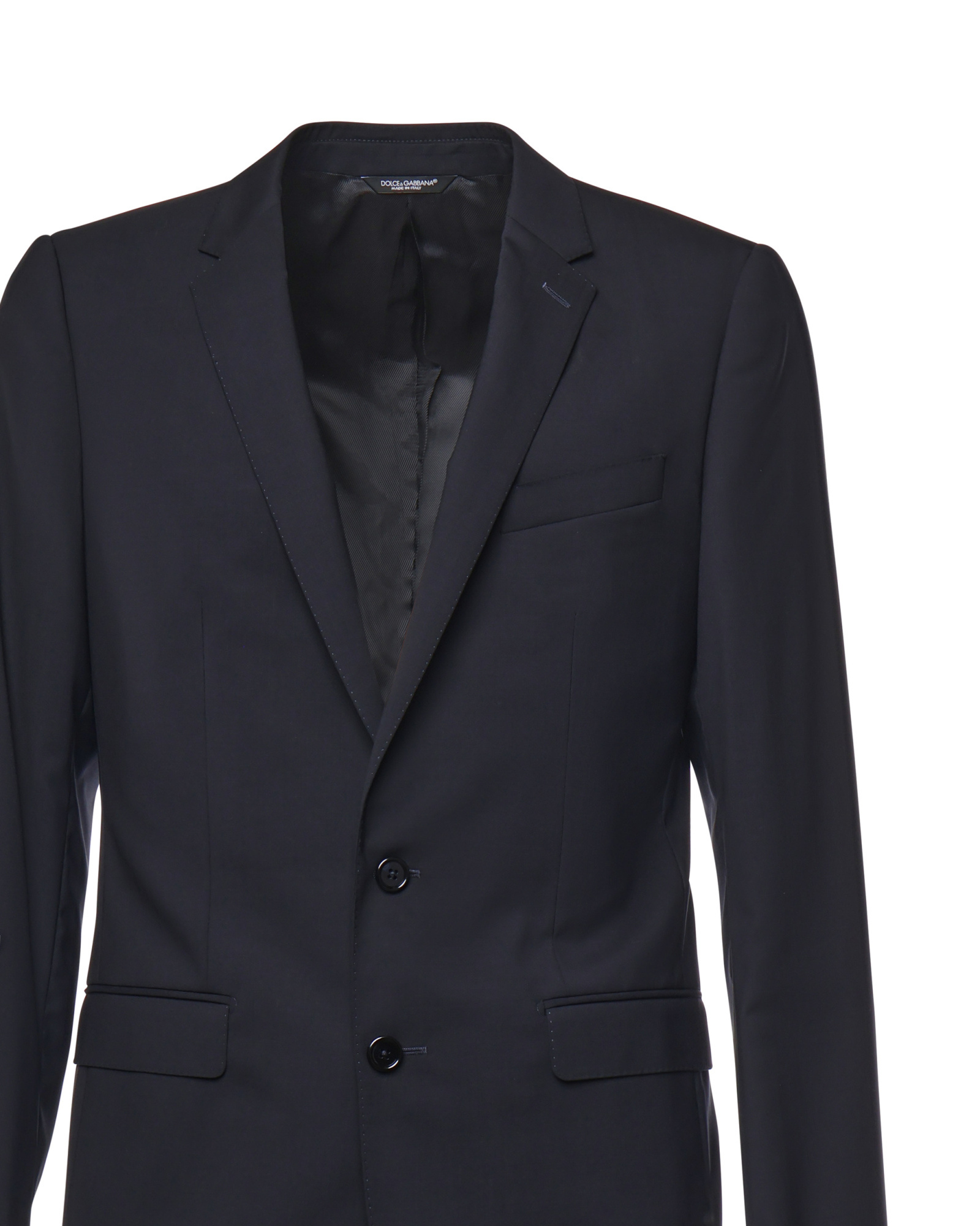 【関税＆送料込み】Dolce & Gabbana Dolce Single-Breasted Ja Long single-breasted wool cady Dolce-fit jacket in Black for