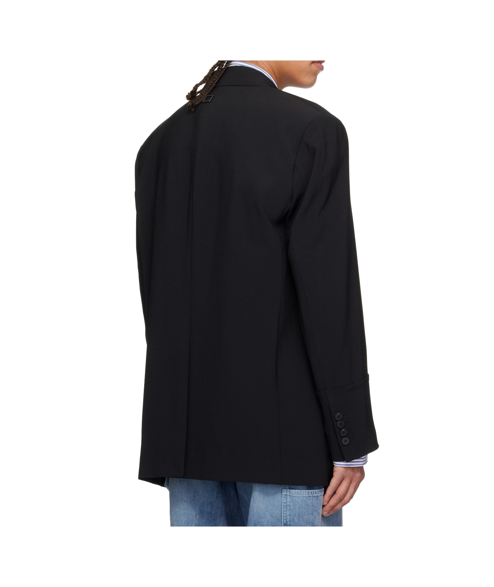 Wooyoungmi Black Two Button Single Blazer In Black