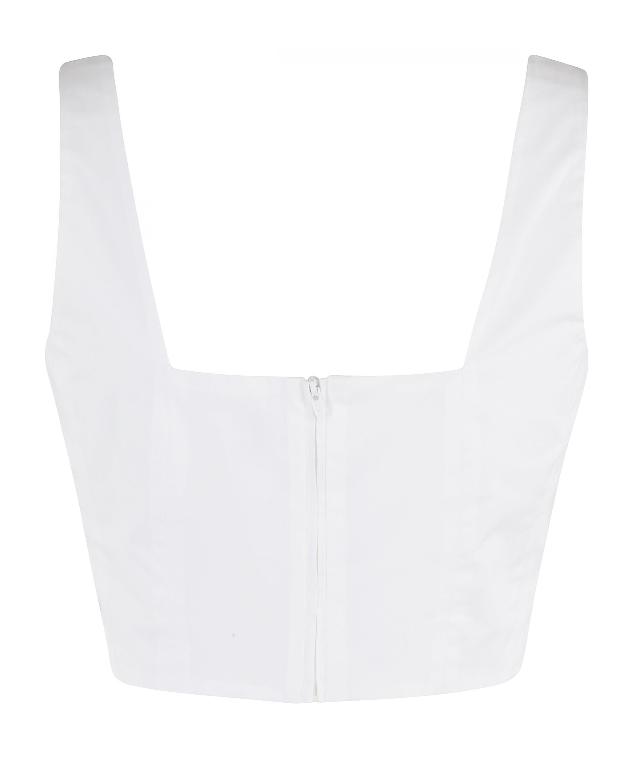 FEDERICA TOSI SQUARE-NECK CROPPED TOP