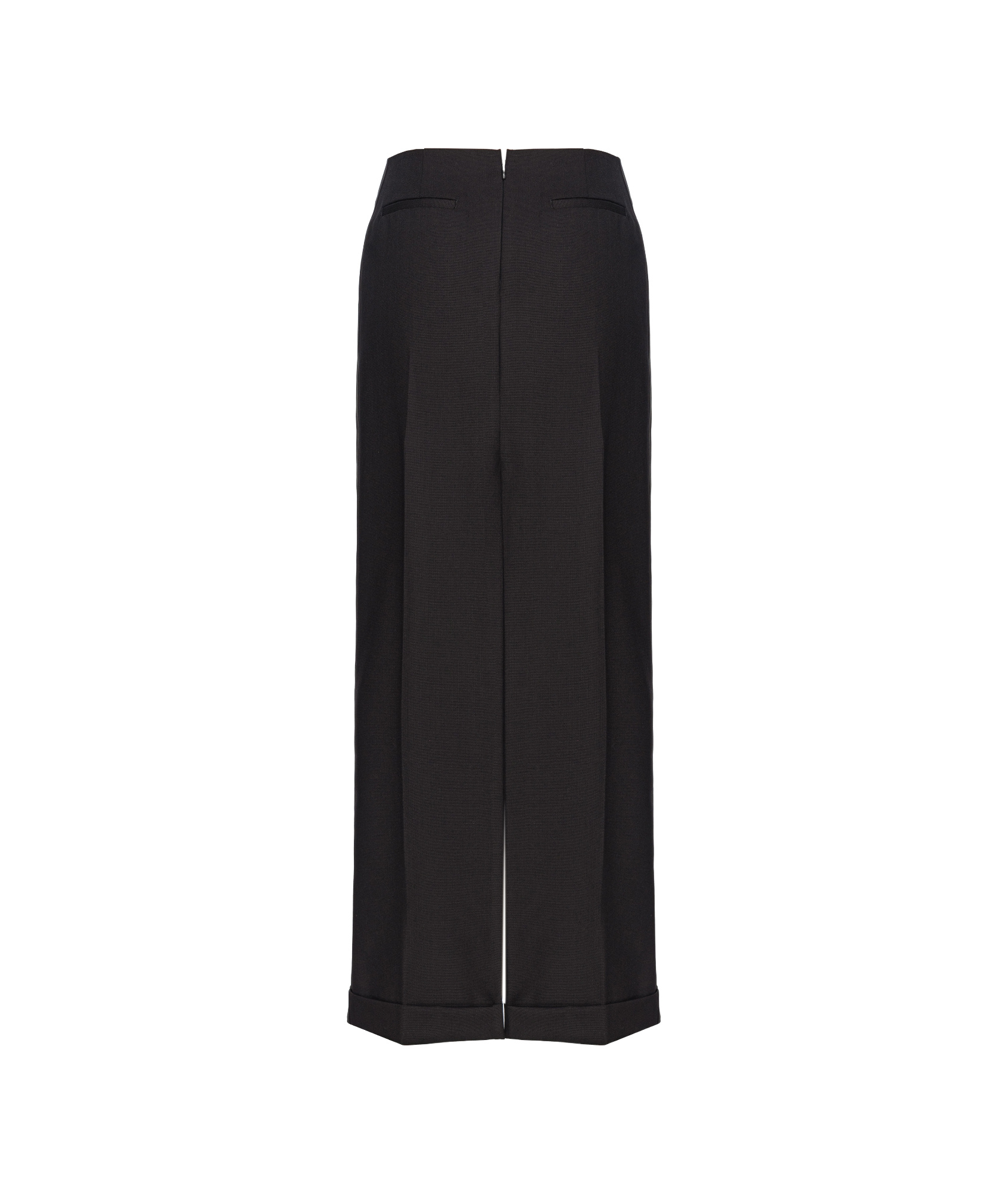 Pinko Split Skirt In Black