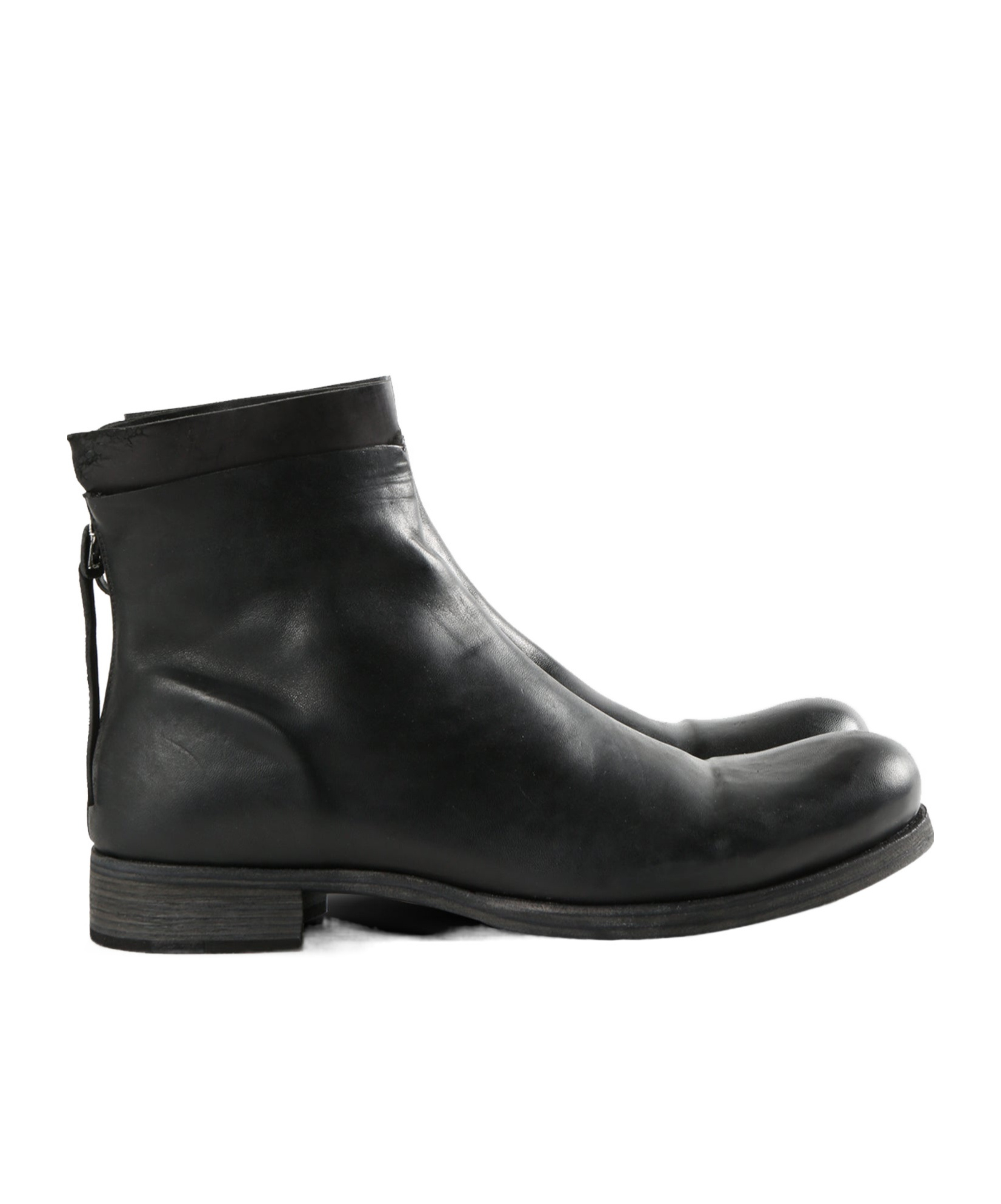 M.a+ Back-zip Booties In Black