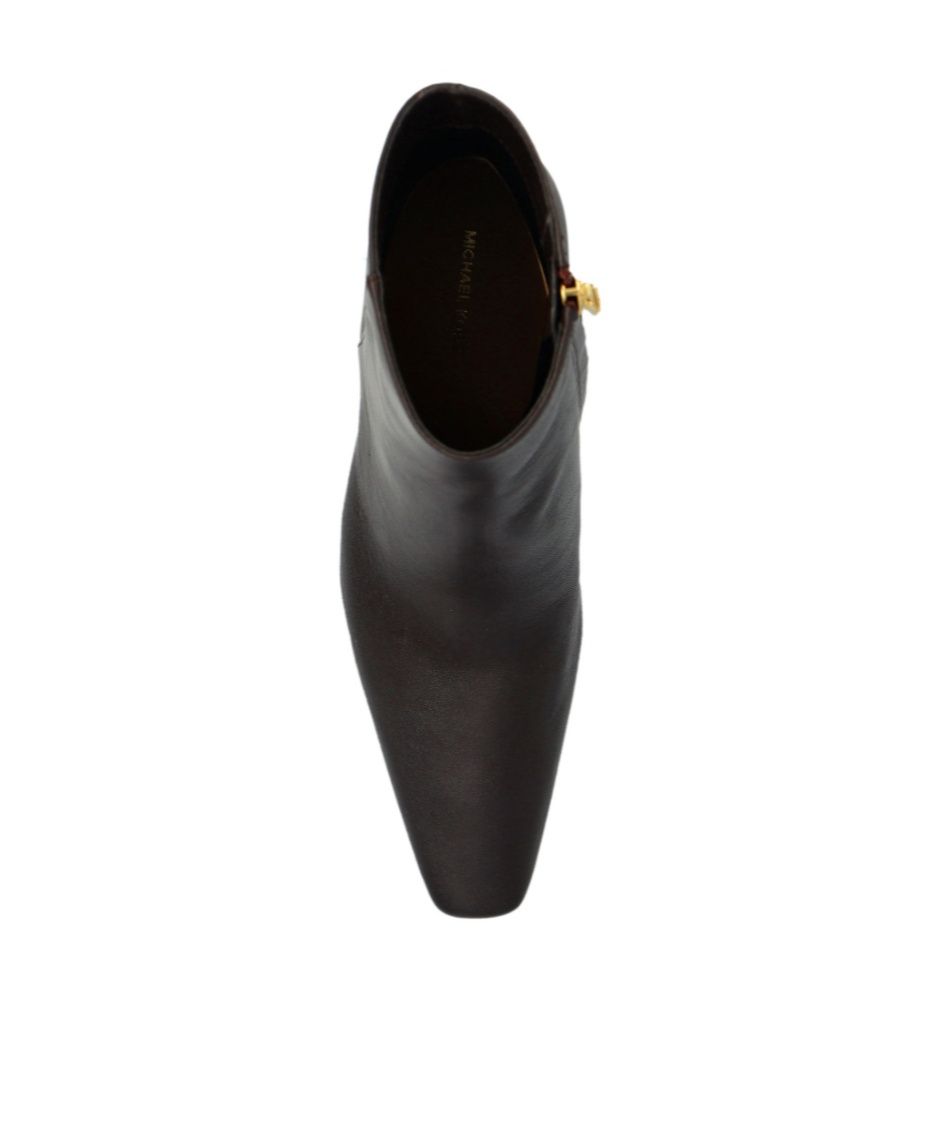 Michael Michael Kors 75mm Elise Leather Boots In Brown