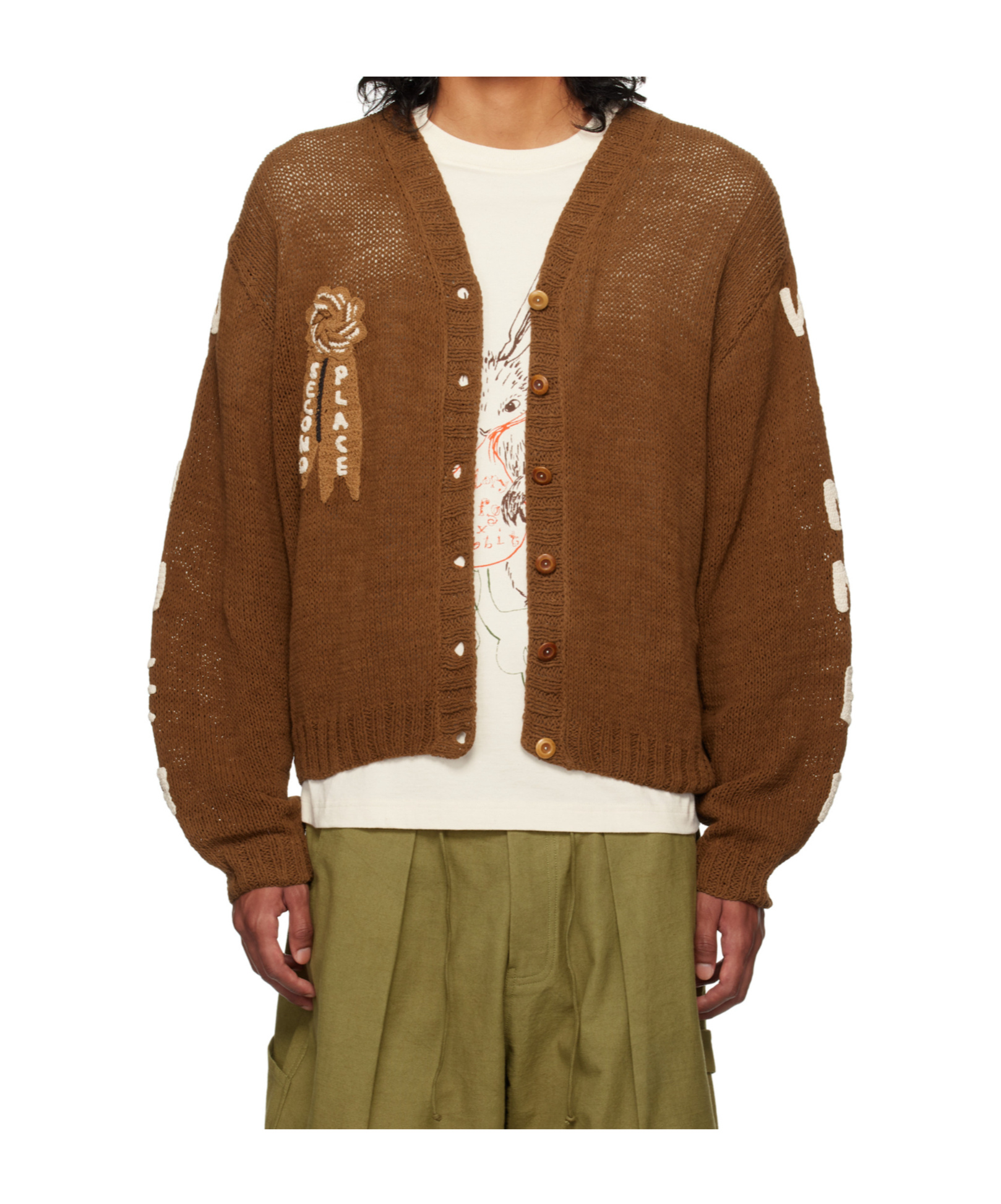 Story Mfg. Brown Twinsun Knit Cardigan In Brown