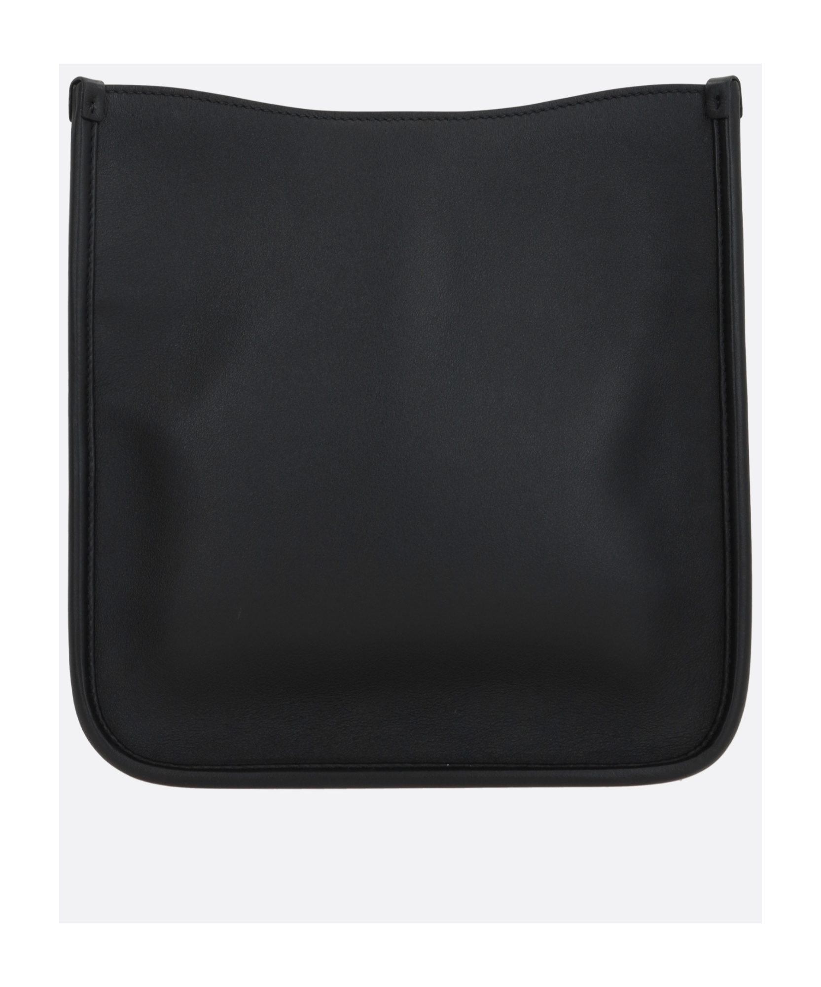 Prada Large Leather Shopping Bag In Black