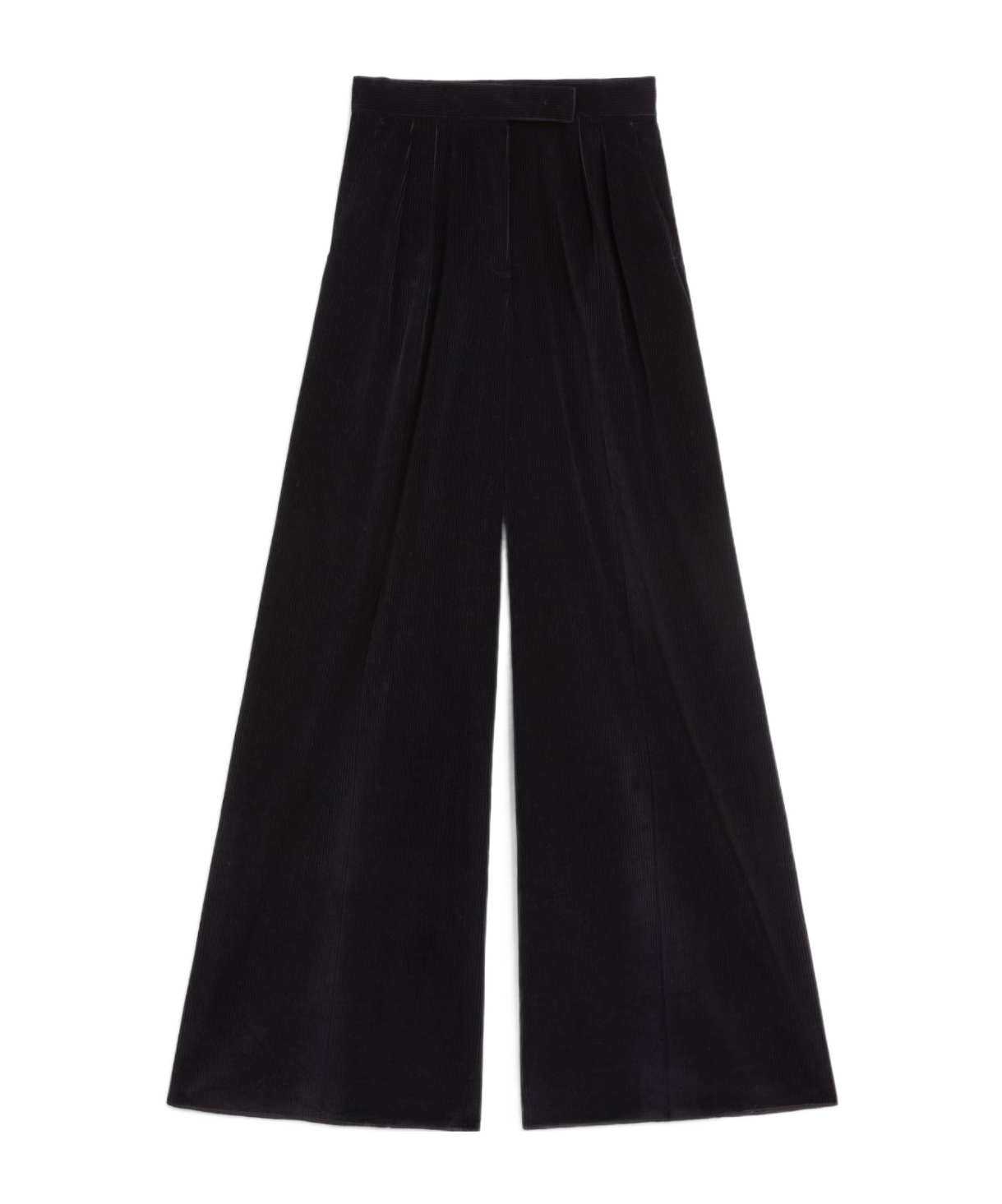 Max Mara Wide-leg Casual Pants In Black