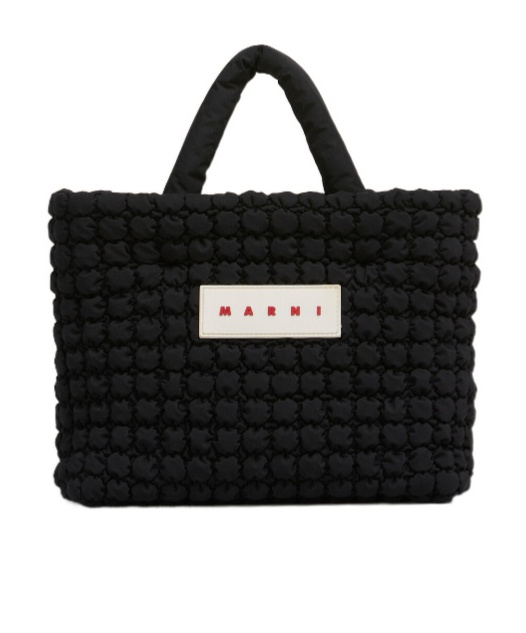 Marni Quilted Mini Bag In Black