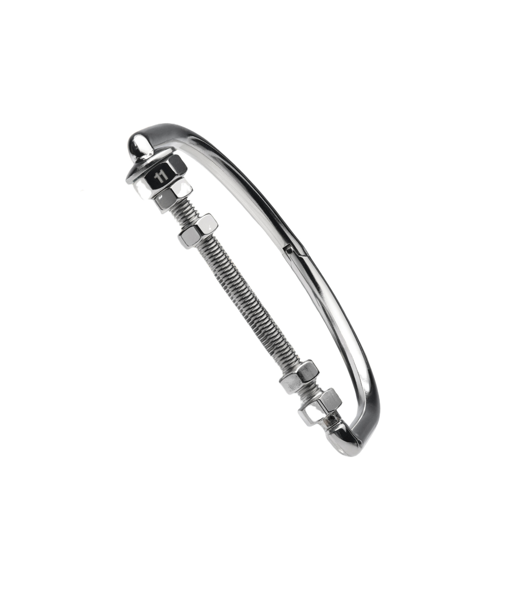 Maison Margiela Bolt-nut Bracelet In Gray