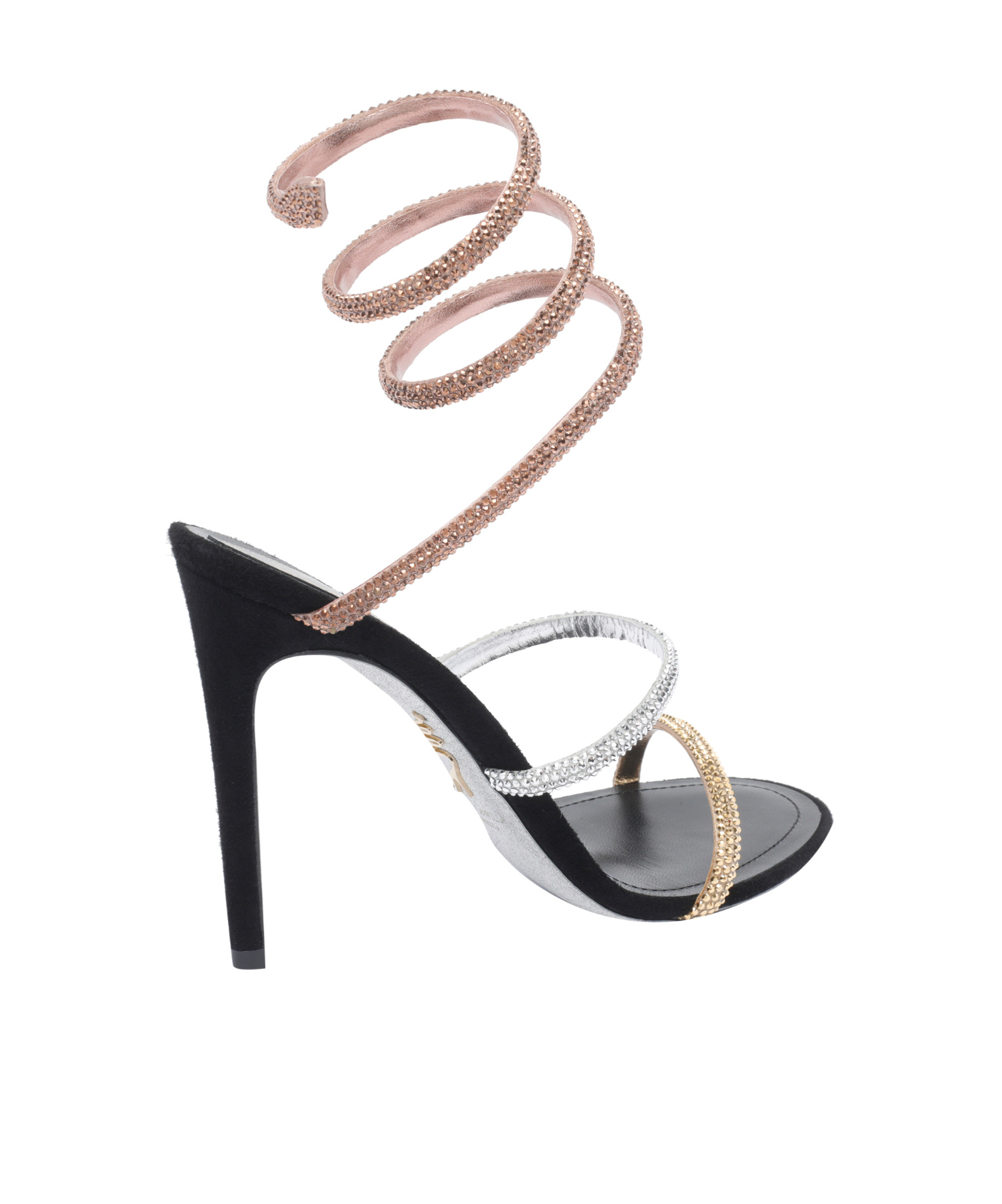 René Caovilla Cleo Sandals In Gold