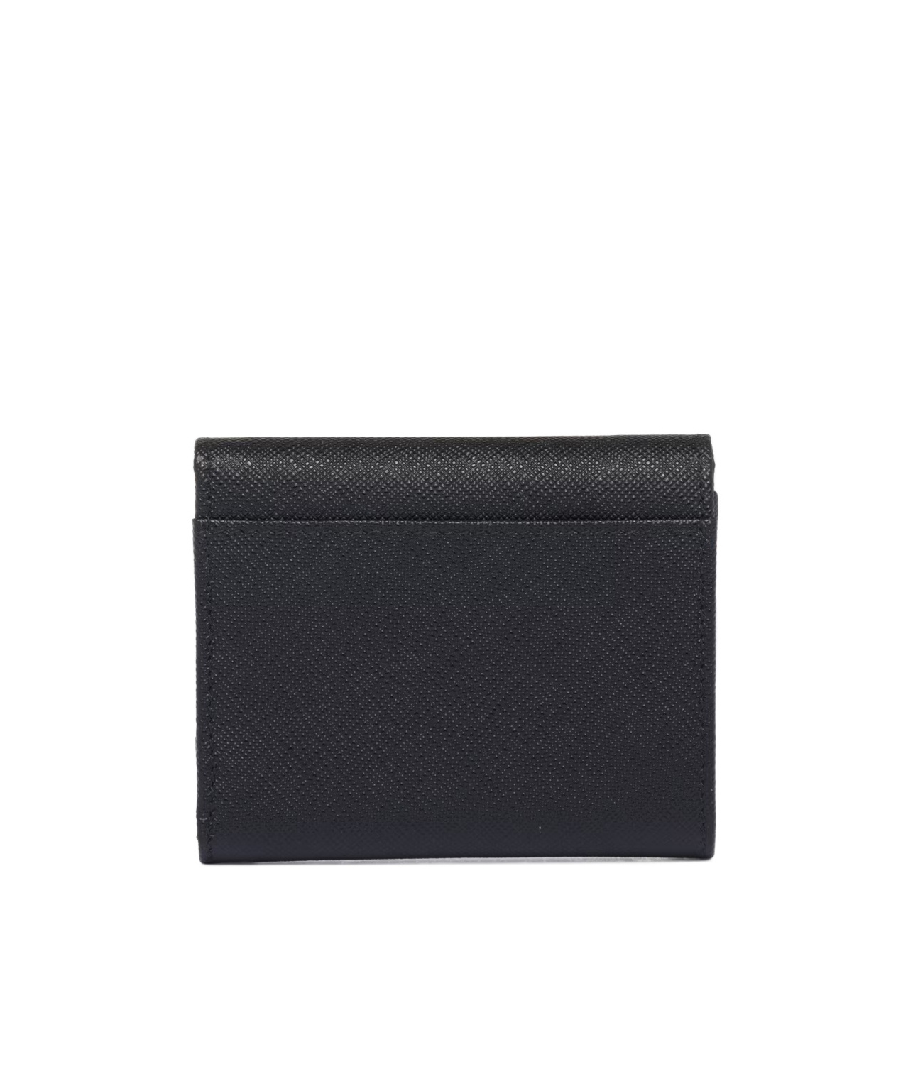 Prada Saffiano Leather Card Holder In Black