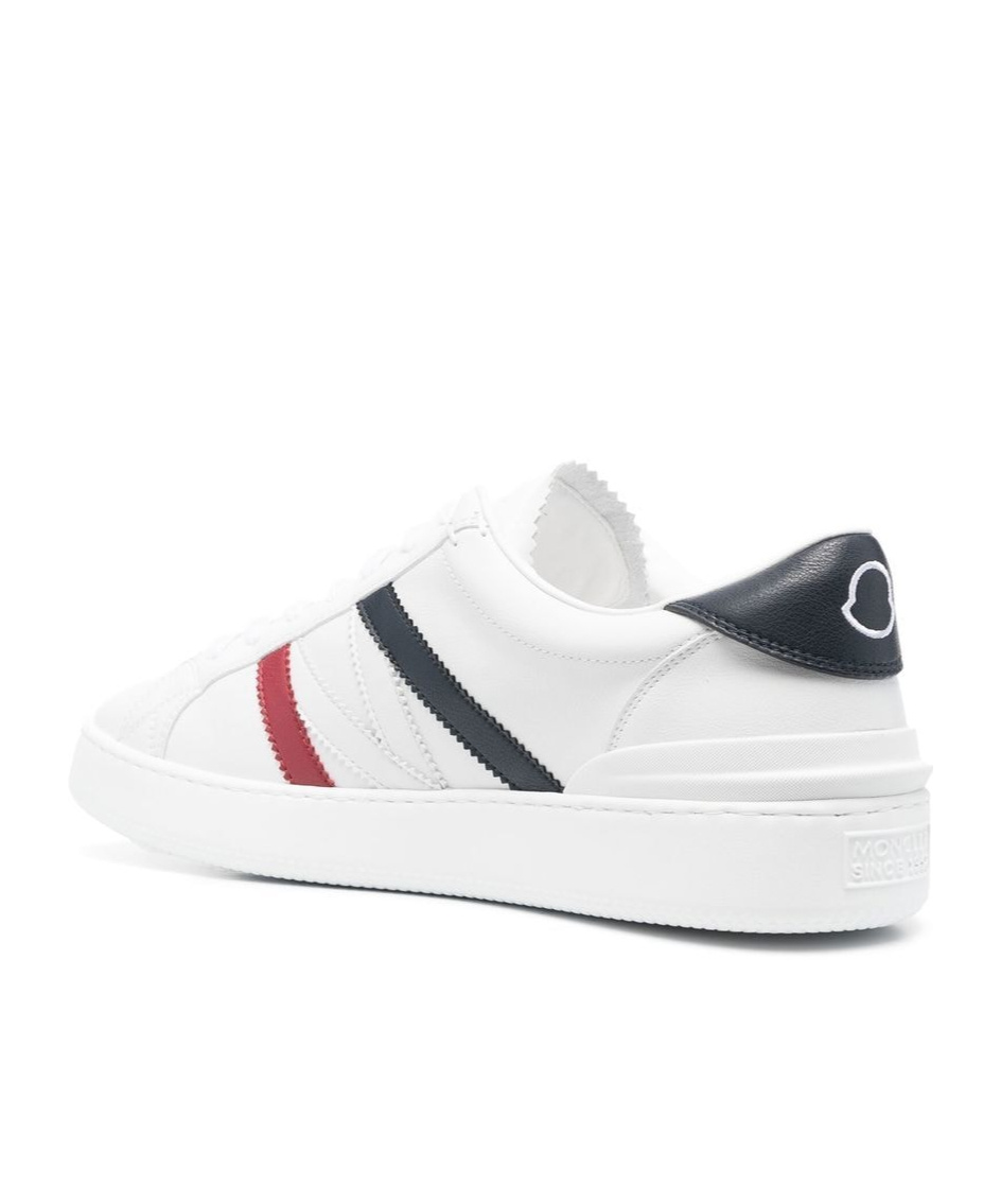 Shop Moncler Lace-up Low-cut Skate Shoes In White