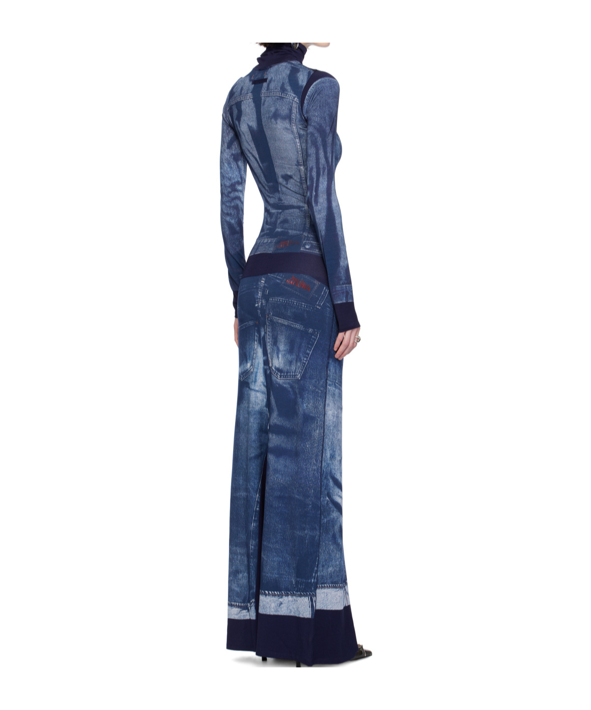 Jean Paul Gaultier Logo Print Dress