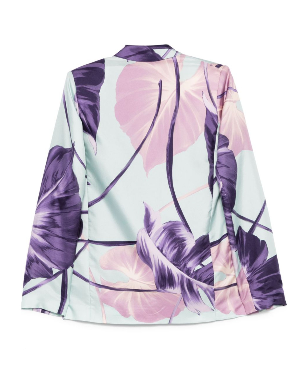 F.r.s For Restless Sleepers For Restless Sleepers Printed Silk Double-breasted Jacket