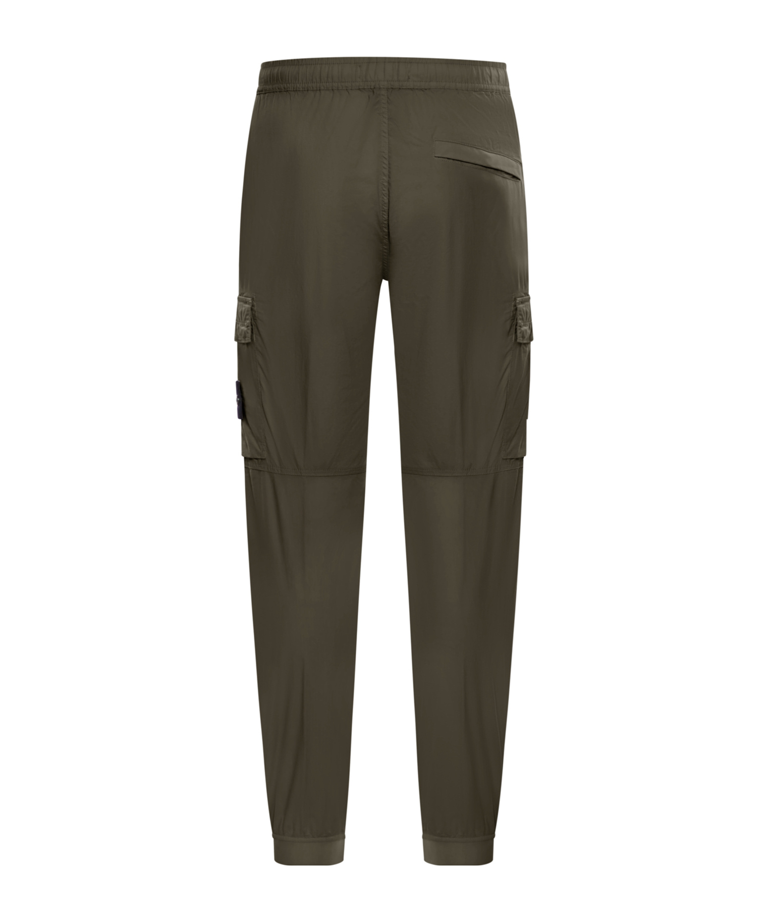 Stone Island Compass Patch Tapered-leg Cargo Pants In Green