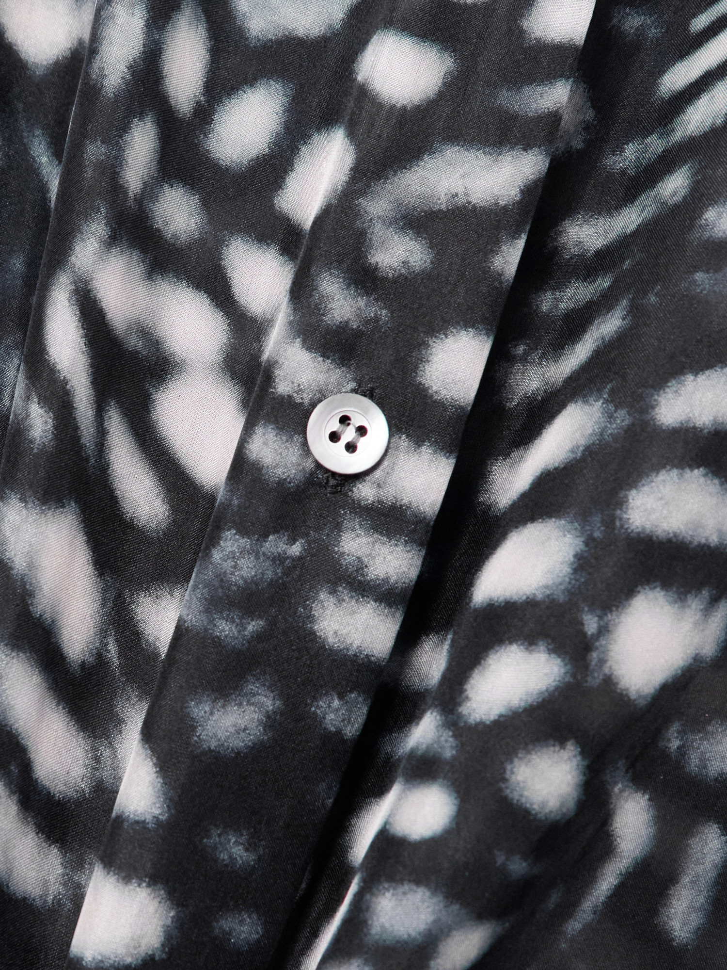 Dries Van Noten Lapel Long Sleeve Dress In Black