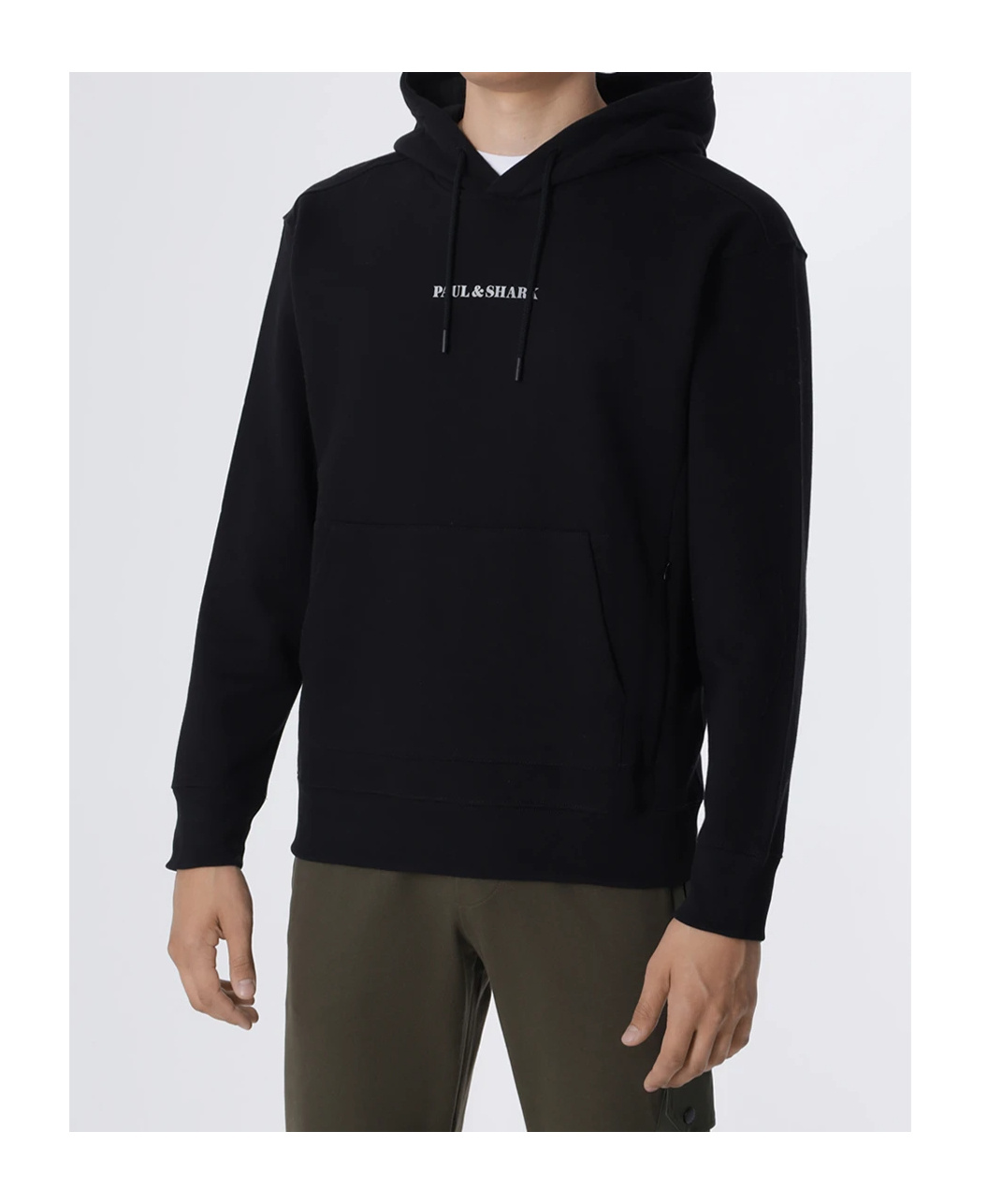 Paul & Shark Logo-print Hoodie In Black