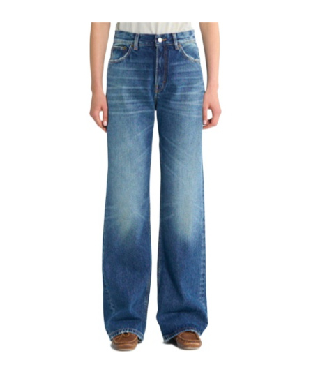 Haikure Wide Leg Jeans In Blue