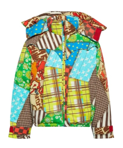 ERL PRINTED COTTON-BLEND DOWN JACKET