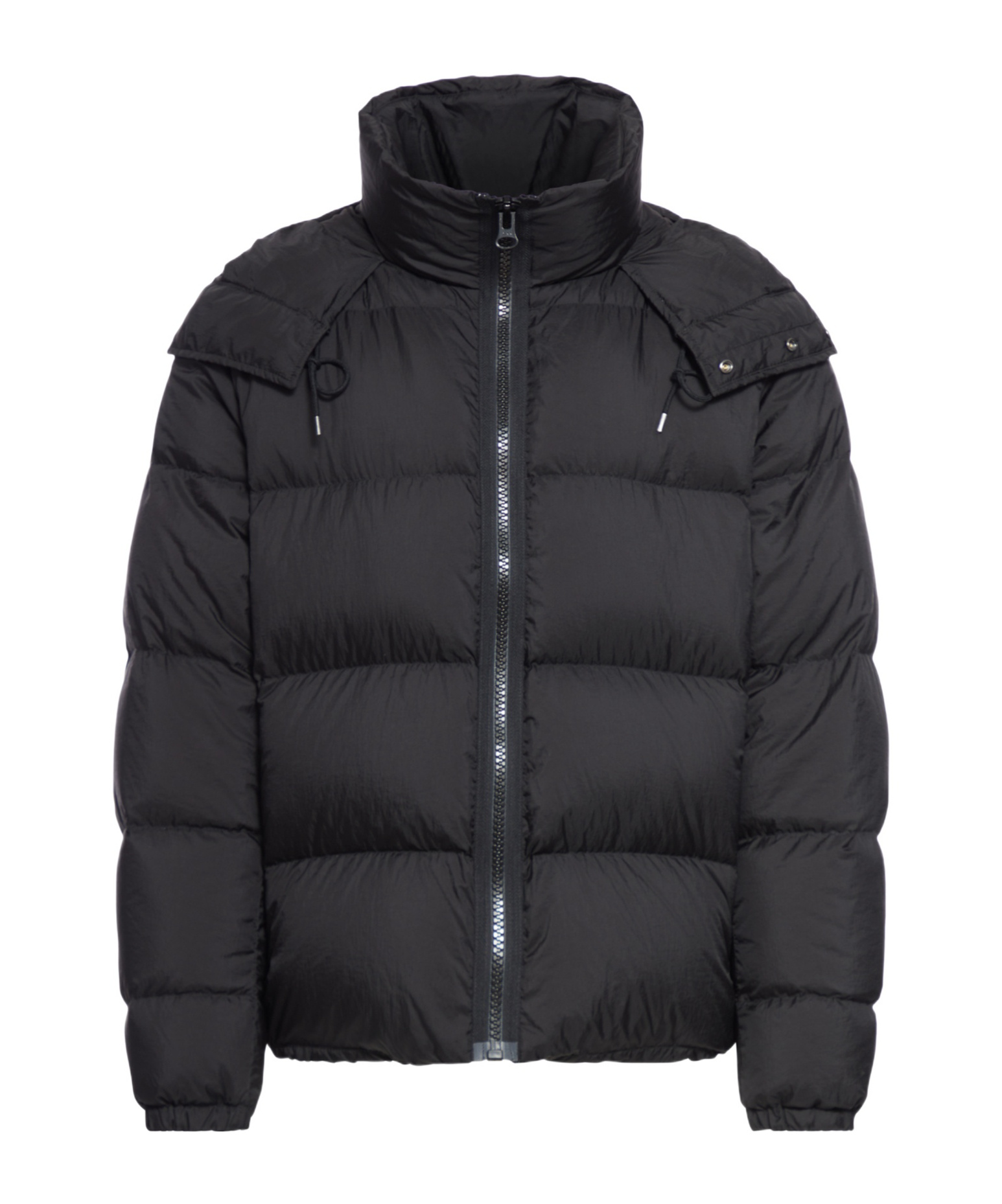 Ten C Long Sleeve Cotton Coat In Black