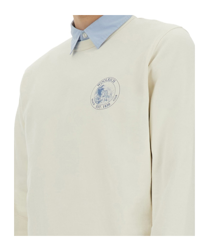 Woolrich Logo Crew Neck Sweater