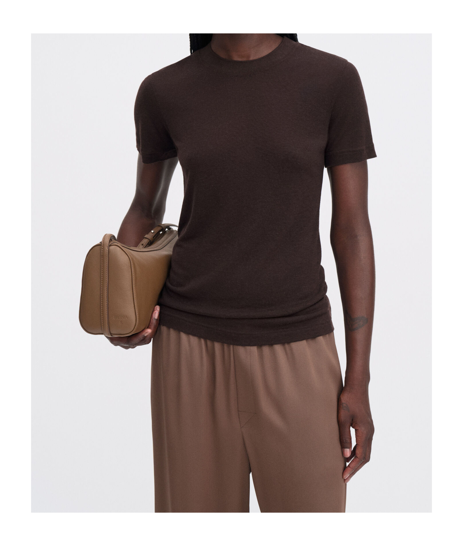 Filippa K T Shirt In Brown