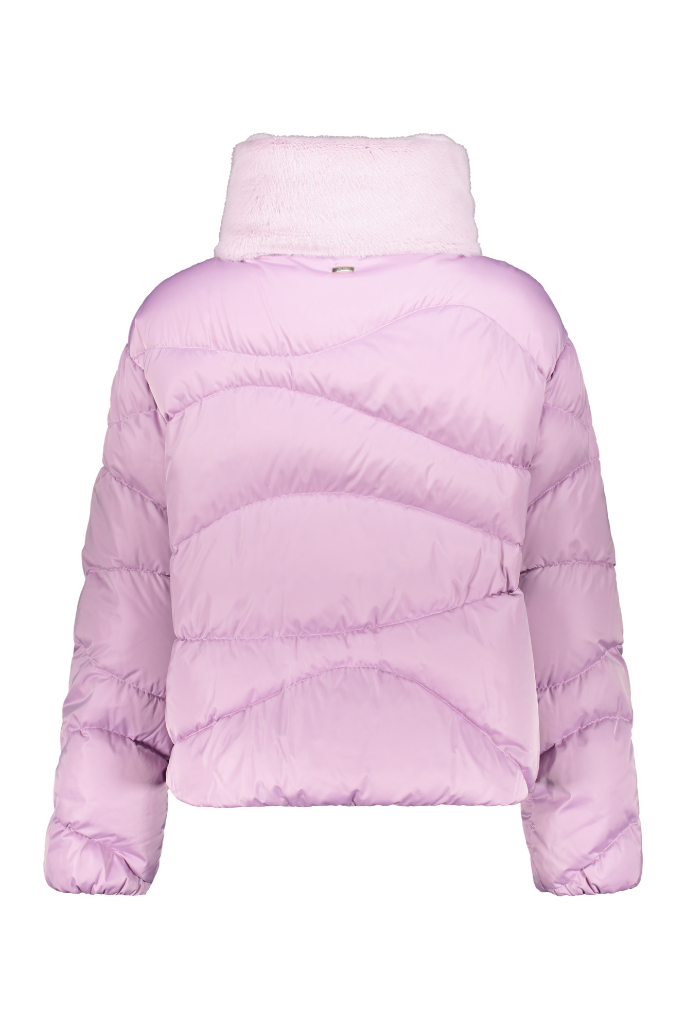 Herno Faux-fur Collar Puffer Jacket In Multi