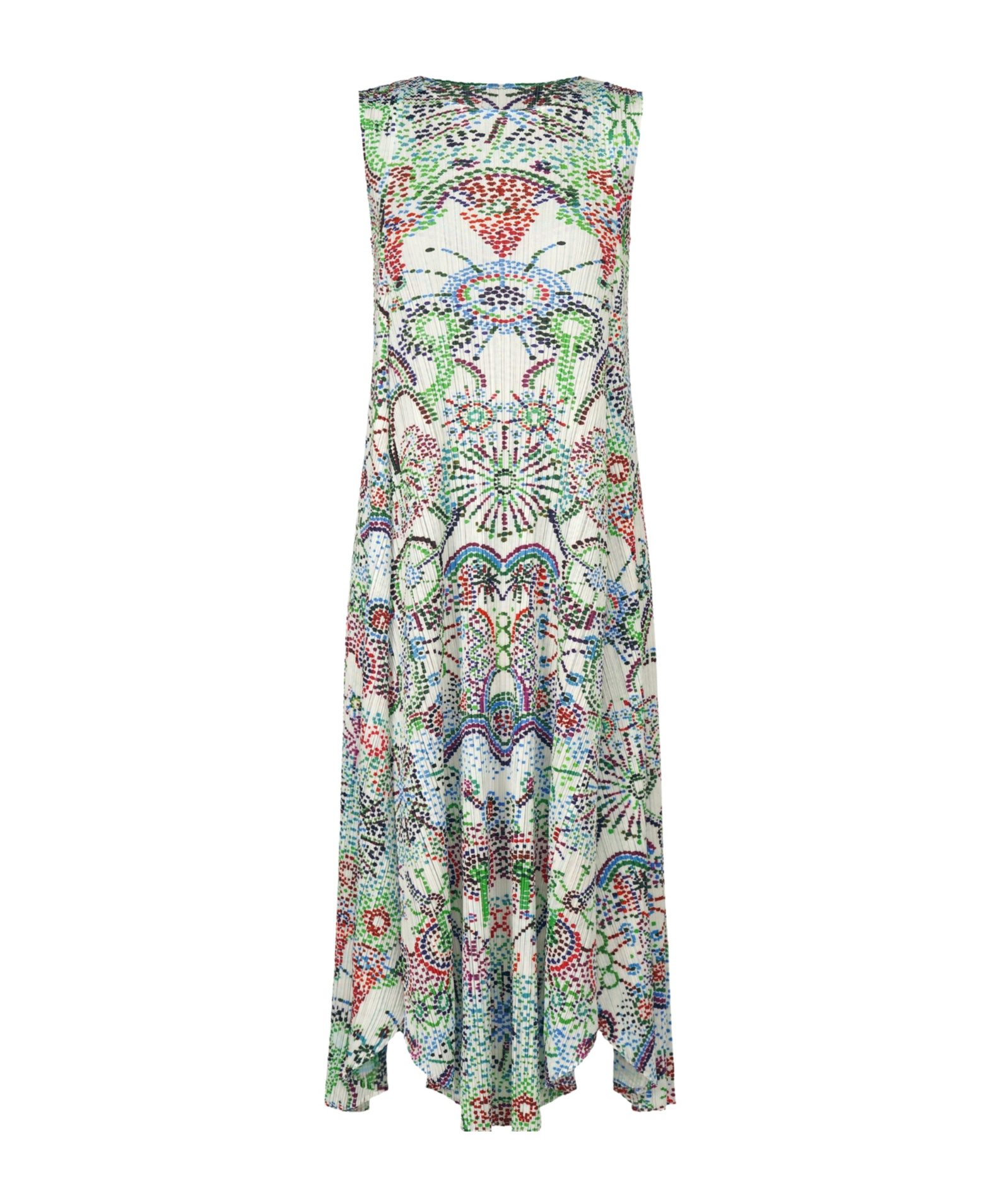 Issey Miyake Light Festival Dress In Multi