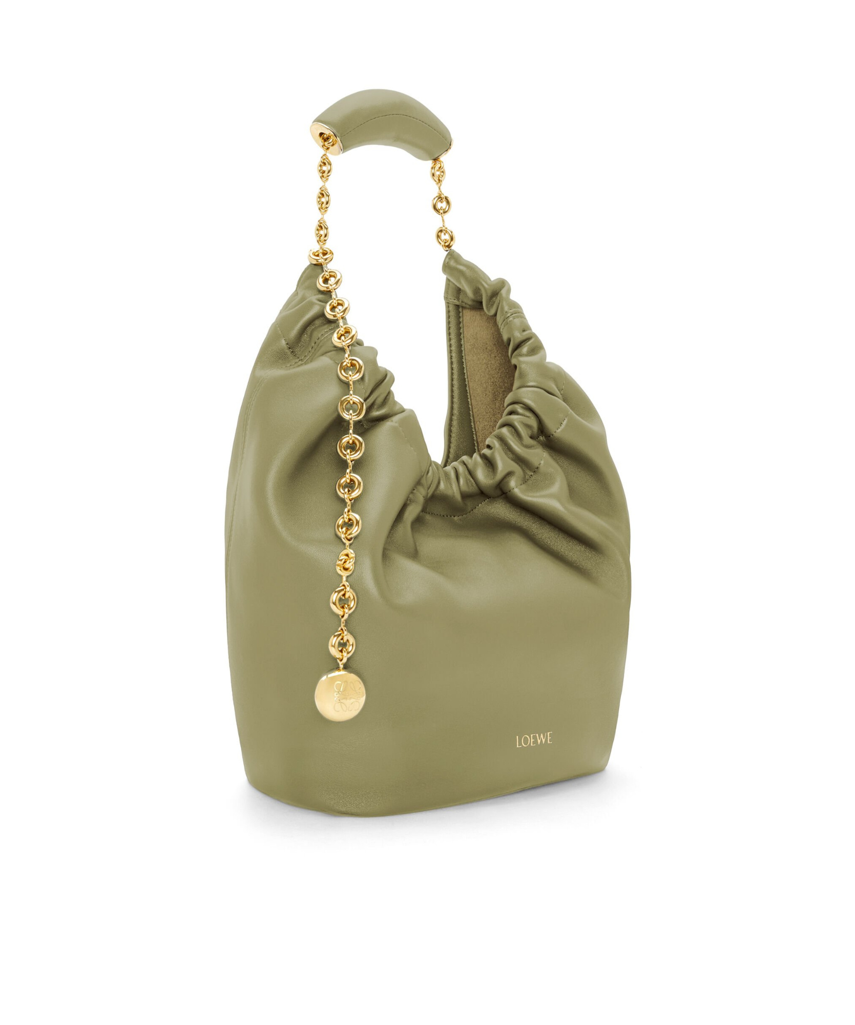 Loewe Small Logo Shoulder Bag In Green