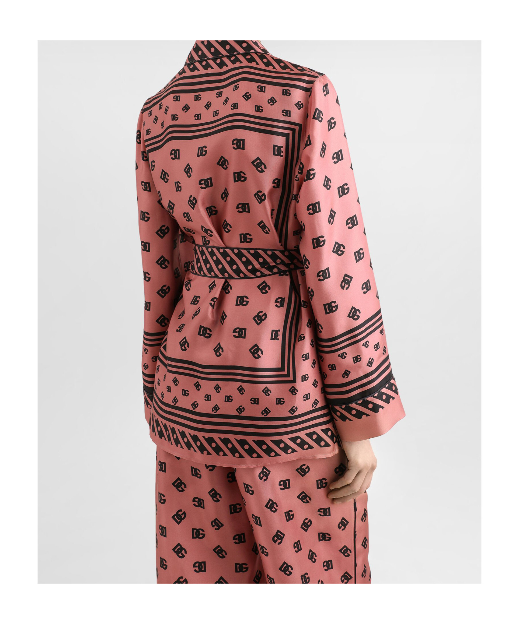 Dolce & Gabbana Printed Shirt In Pink