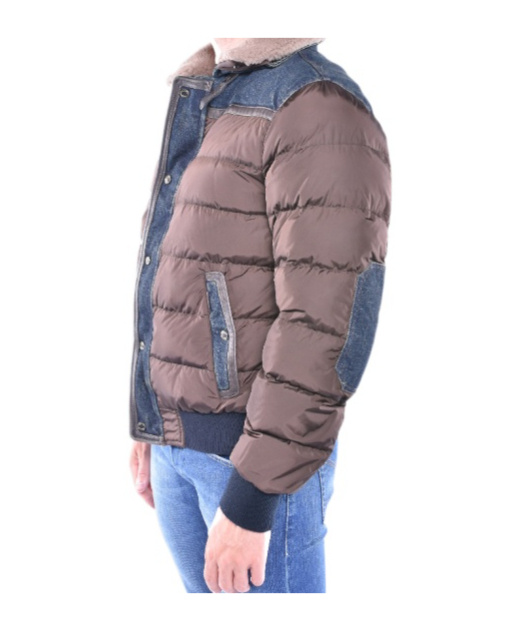 Moorer Bomber Jacket In Brown