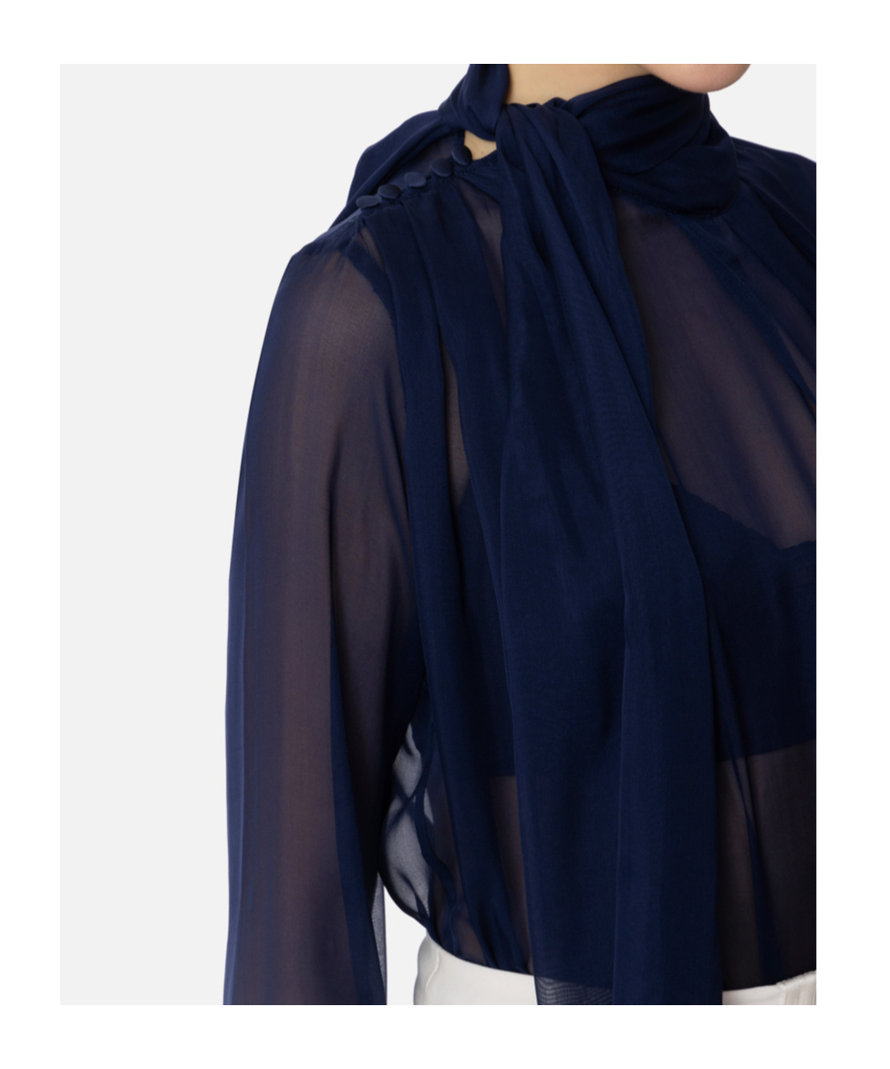 Elisabetta Franchi Strap Shirt In Black