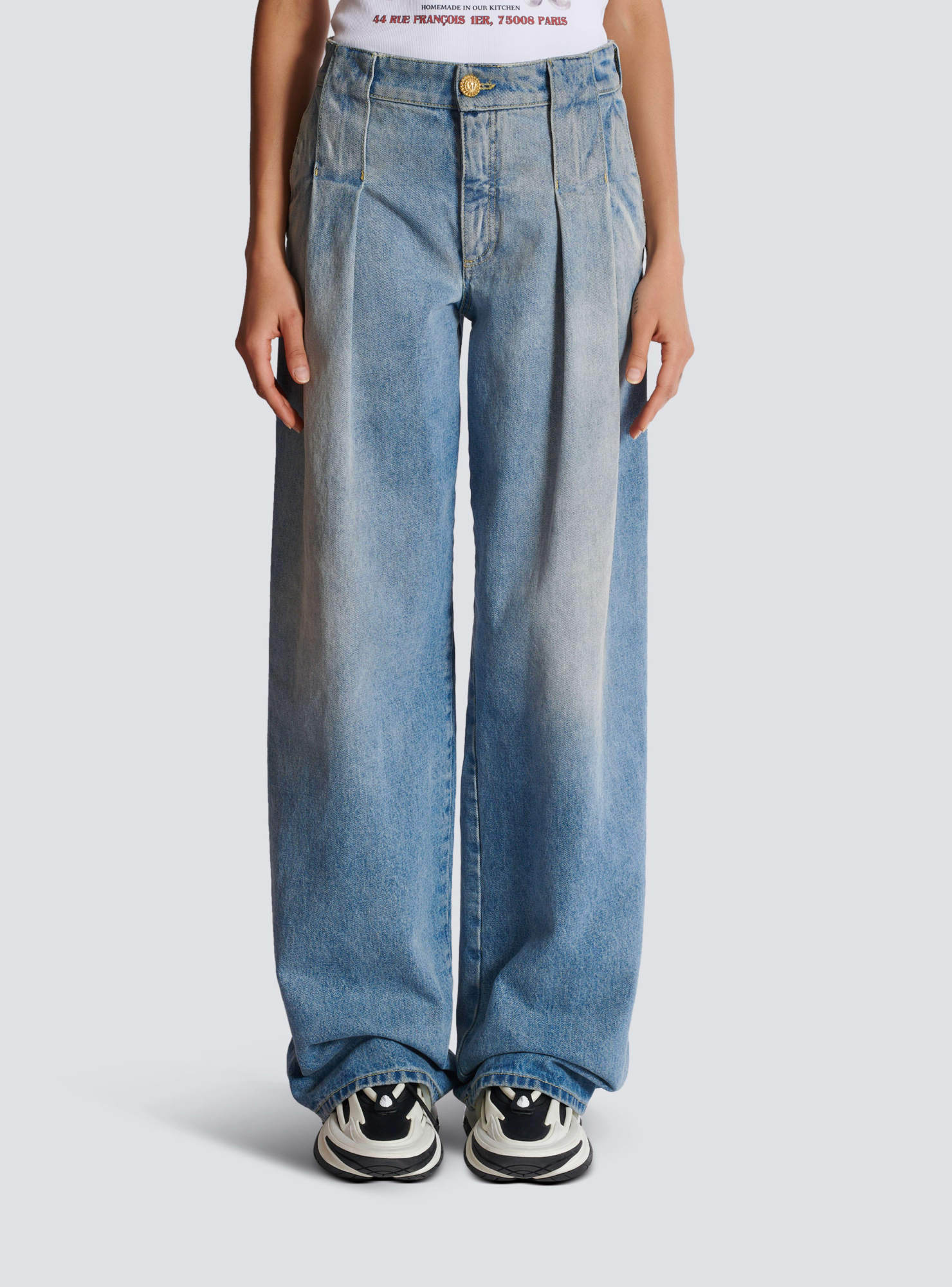 Balmain Straight Jeans In Blue