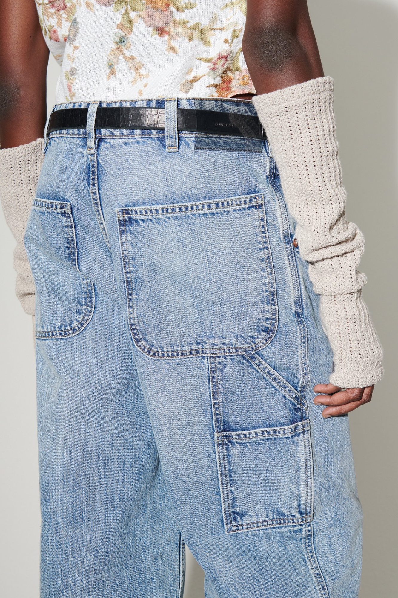 Our Legacy High-rise Wide-leg Jeans In Blue