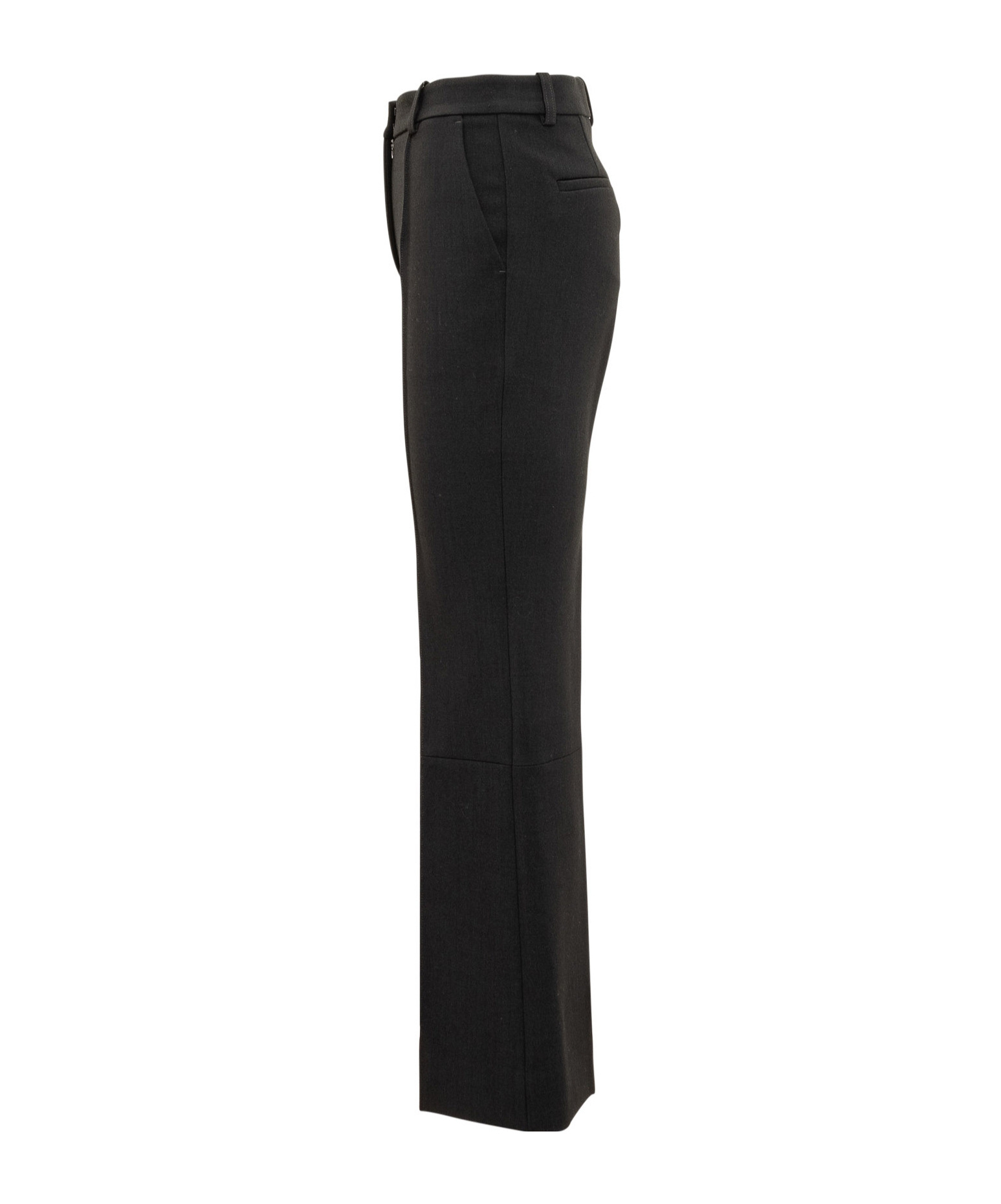 Victoria Beckham Cropped Kick Trouser In Black