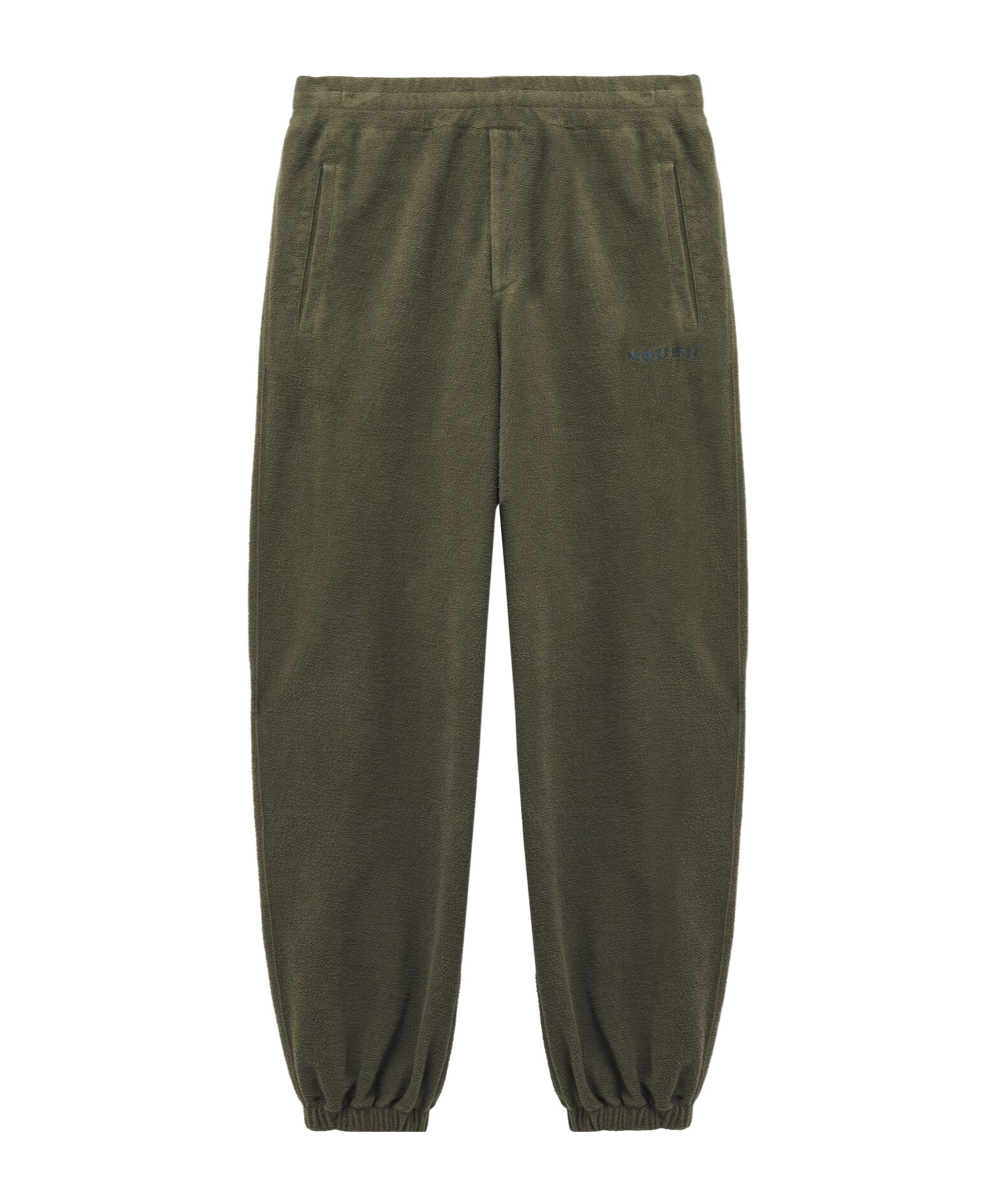 Alexander Mcqueen Elastic Waistband Sweatpants In Green