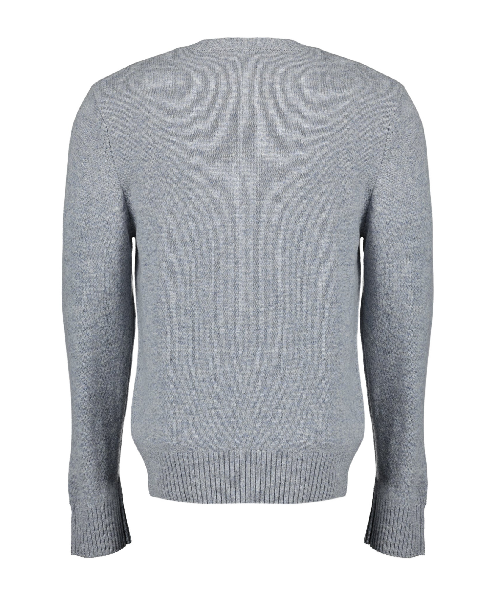 Officine Generale Crew Neck Long-sleeved Sweater In Gray