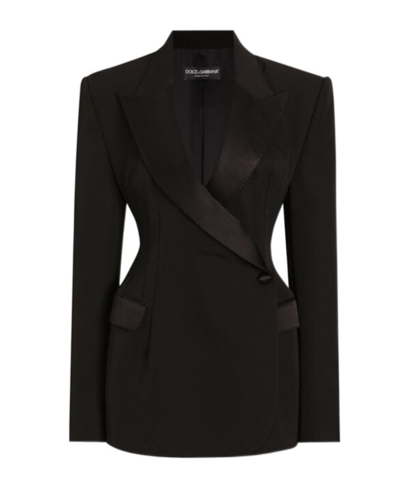 Dolce & Gabbana Double-breasted Blazer Peak Lapels In Black
