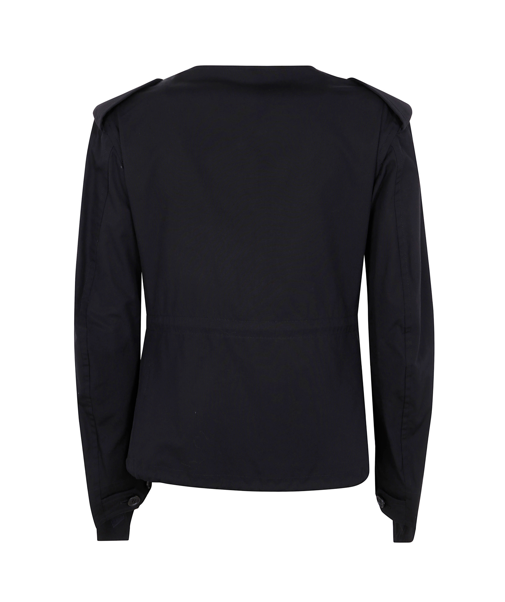 Yohji Yamamoto Collarless Casual Jacket In Black