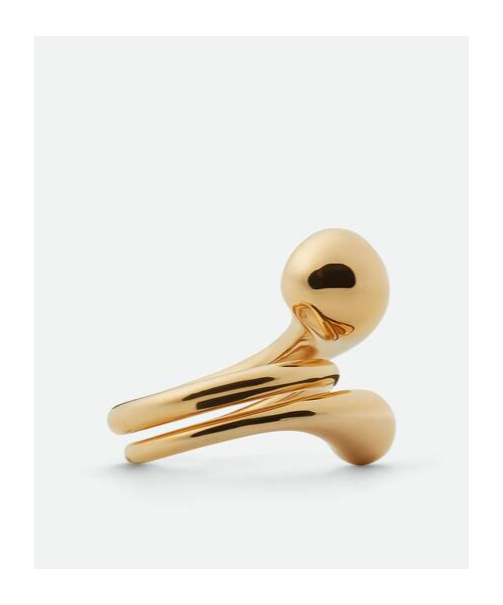 Bottega Veneta Drop Ring In Yellow