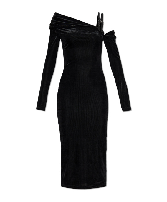 Versace Jeans Long-sleeved Dress In Black