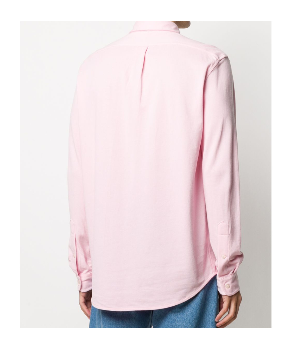 Shop Polo Ralph Lauren Logo-embroidered Shirt In Garden Pink