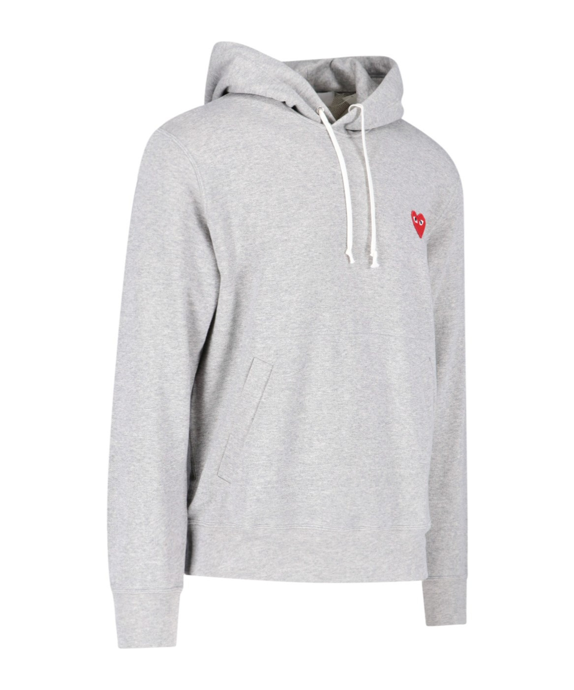 COMME DES GARÇONS HEART-MOTIF COTTON HOODIE 